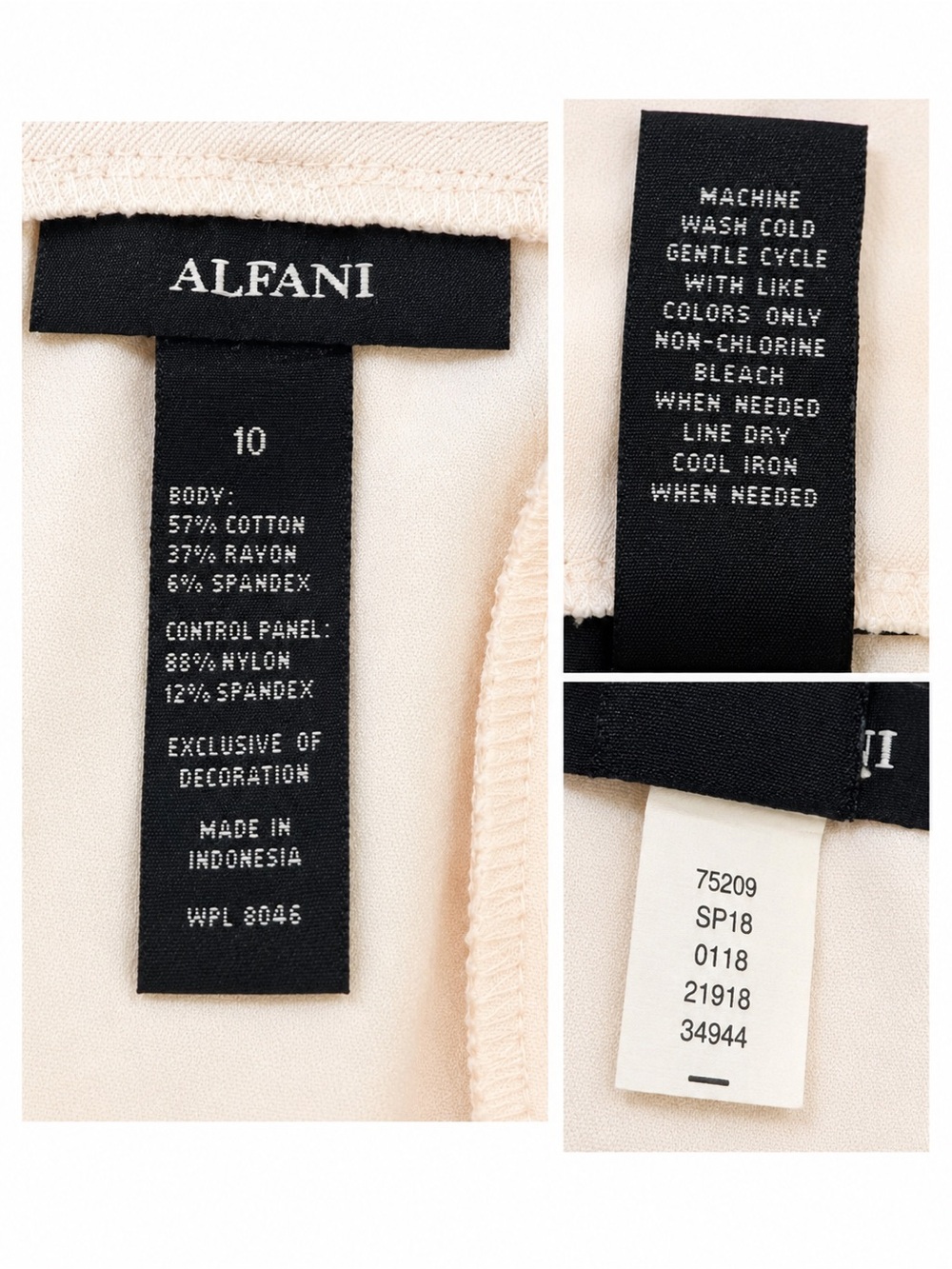 Alfani Cream Pull-On Ponte Cropped Pants - Picture 3 of 11